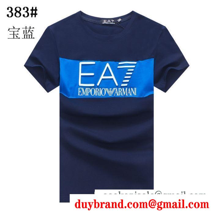 多色可選 コーデを上品にマッチ  アルマーニ ナチュラルコーデのコツ ARMANI 半袖Tシャツ