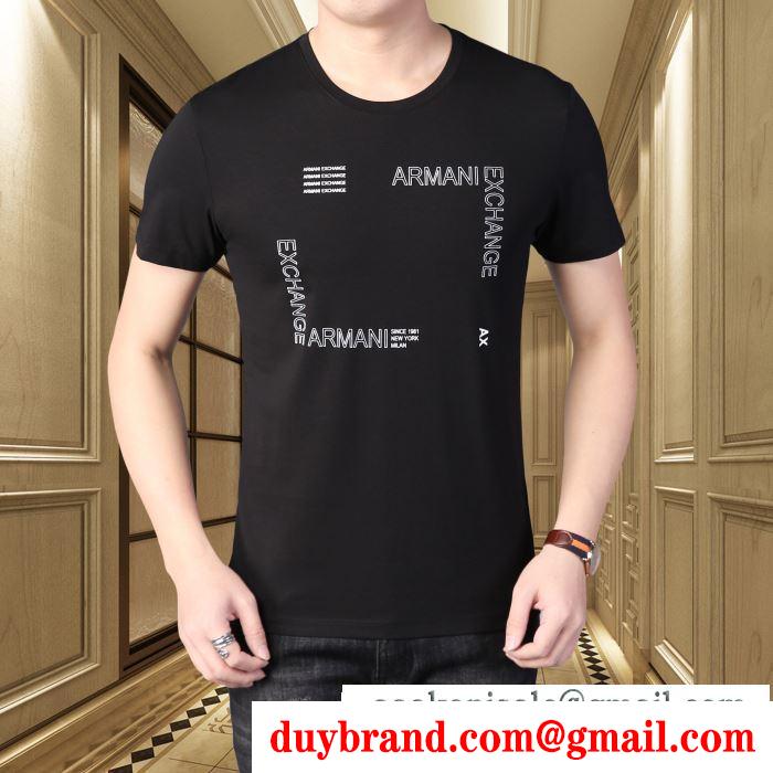 半袖Tシャツ  多色可選 機能性重視になる アルマーニ 簡単こなれコーデ ARMANI 今の季節にぴったり