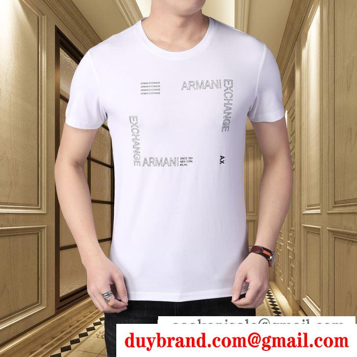 半袖Tシャツ  多色可選 機能性重視になる アルマーニ 簡単こなれコーデ ARMANI 今の季節にぴったり