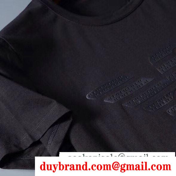 多色可選 軽やかに着たい春夏コーデ 半袖Tシャツ 人の心をくすぐる柄が素敵 アルマーニ ARMANI