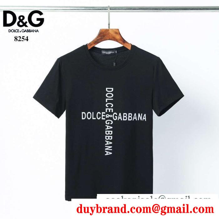 2色可選 着こなしの幅が広がる  半袖Tシャツ 2020年の春夏はこれ！ ドルチェ＆ガッバーナ Dolce&Gabbana