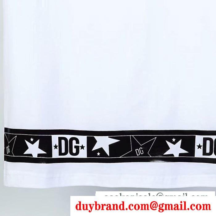2色可選 コーデに新しさが混在する 半袖Tシャツ シックスタイリングに挑戦 ドルチェ＆ガッバーナ Dolce&Gabbana