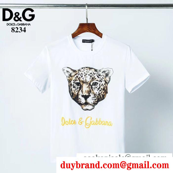 2色可選 ドルチェ＆ガッバーナデザイン性に心が踊る 2色可選 Dolce&Gabbana 半袖Tシャツ トレンドコーデを格上げ