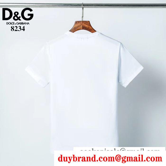 2色可選 ドルチェ＆ガッバーナデザイン性に心が踊る 2色可選 Dolce&Gabbana 半袖Tシャツ トレンドコーデを格上げ