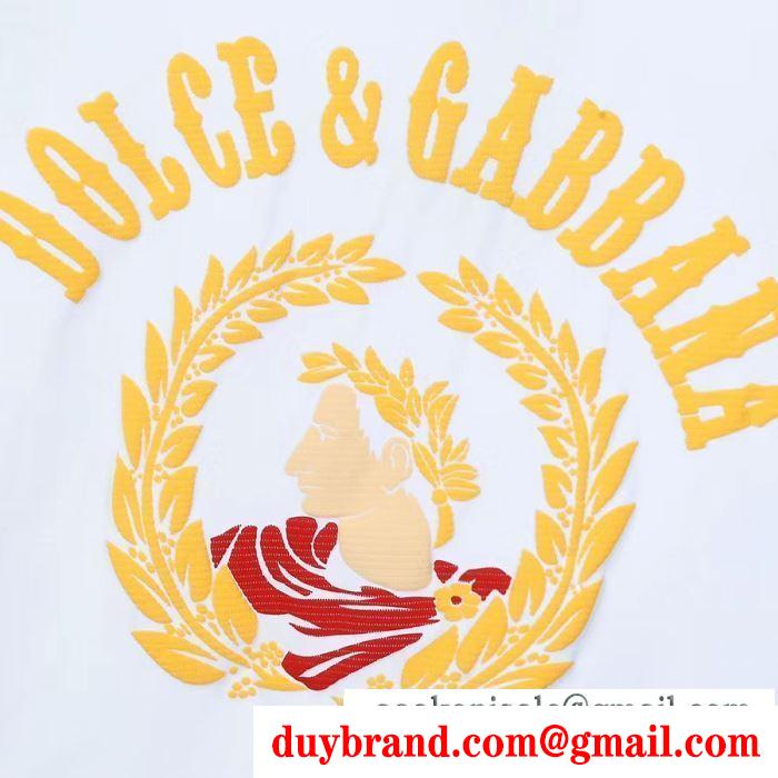 春夏ならではのコーデに  2色可選 ドルチェ＆ガッバーナ Dolce&Gabbana トレンド感を取り入れる 半袖Tシャツ