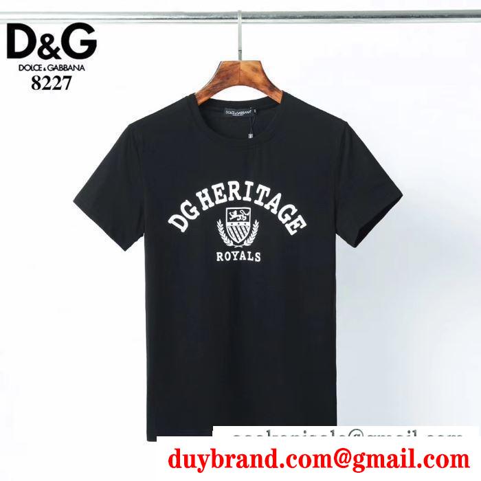 Dolce&Gabbana 2色可選 コーデにアクセントをプラス 半袖tシャツ こなれた雰囲気が特徴ドルチェ＆ガッバーナ