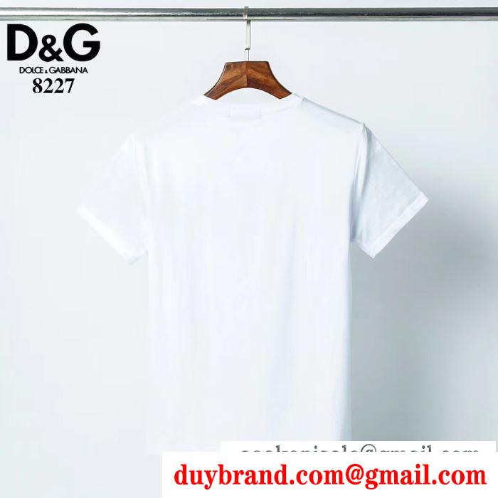 Dolce&Gabbana 2色可選 コーデにアクセントをプラス 半袖tシャツ こなれた雰囲気が特徴ドルチェ＆ガッバーナ