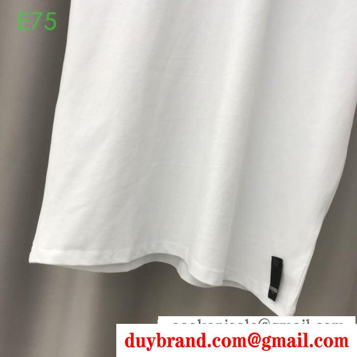 機能も見た目も素敵  半袖Tシャツ2色可選  着まわし力も高い フェンディ FENDI 機能性重視になる
