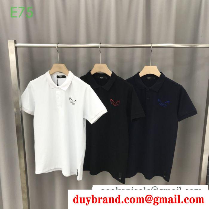 機能も見た目も素敵  半袖Tシャツ2色可選  着まわし力も高い フェンディ FENDI 機能性重視になる