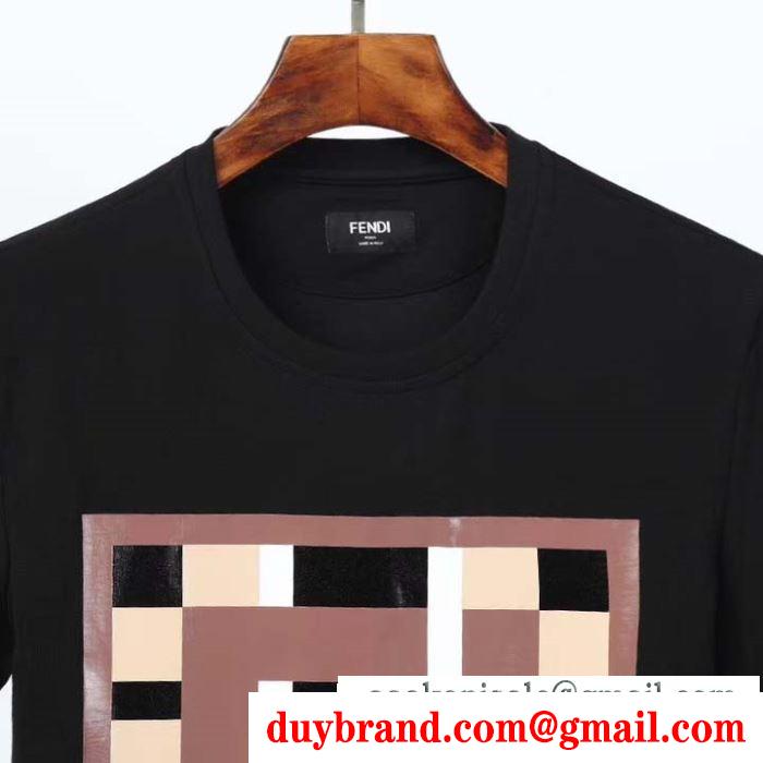 コーデに季節感をプラス  半袖Tシャツ 2色可選 おしゃれ春夏コーデヒント フェンディ FENDI