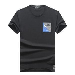 Lựa chọn ba màu Fendi Sense Up Corde Fendi Sense Short Sleeve T -shirt _ Fendi Fendi_ Thương hiệu giá rẻ 