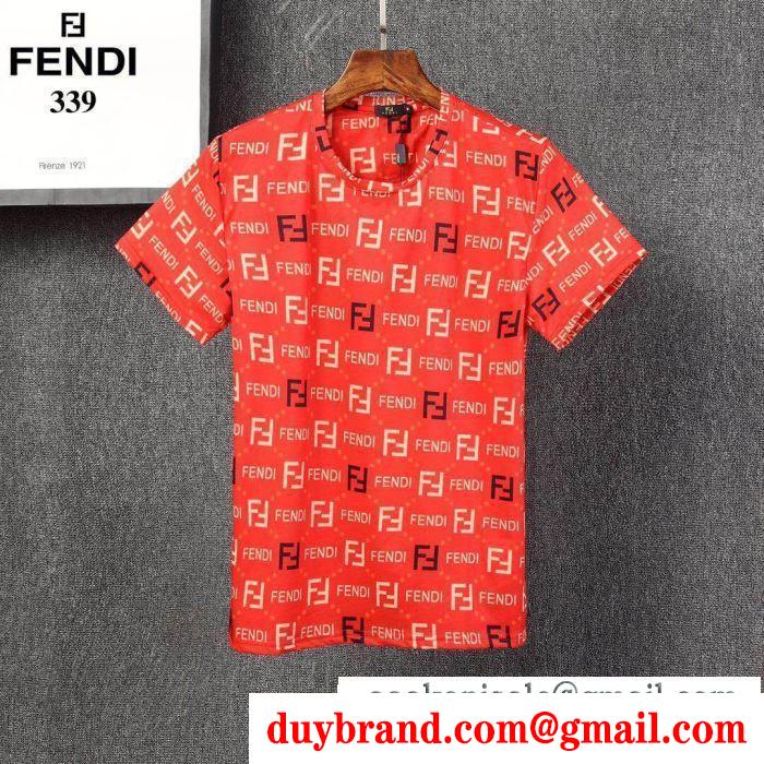 春夏のお出かけを軽快に 3色可選 半袖Tシャツ 爽やかなコーデにぴったり フェンディ FENDI