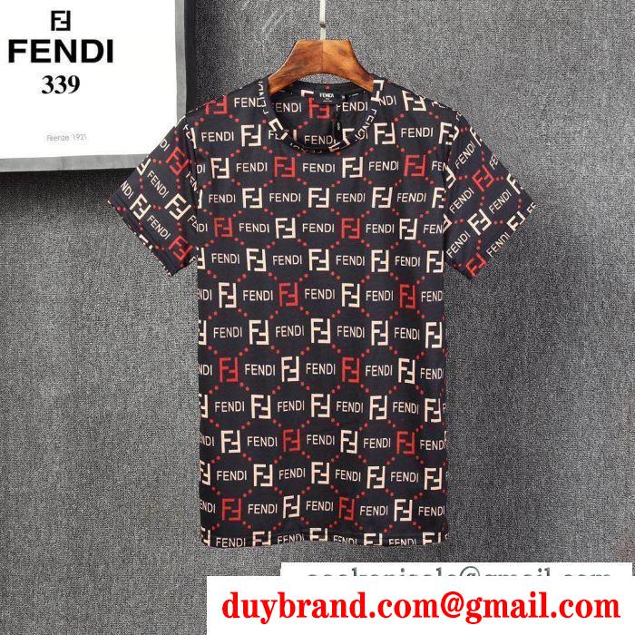 春夏のお出かけを軽快に 3色可選 半袖Tシャツ 爽やかなコーデにぴったり フェンディ FENDI