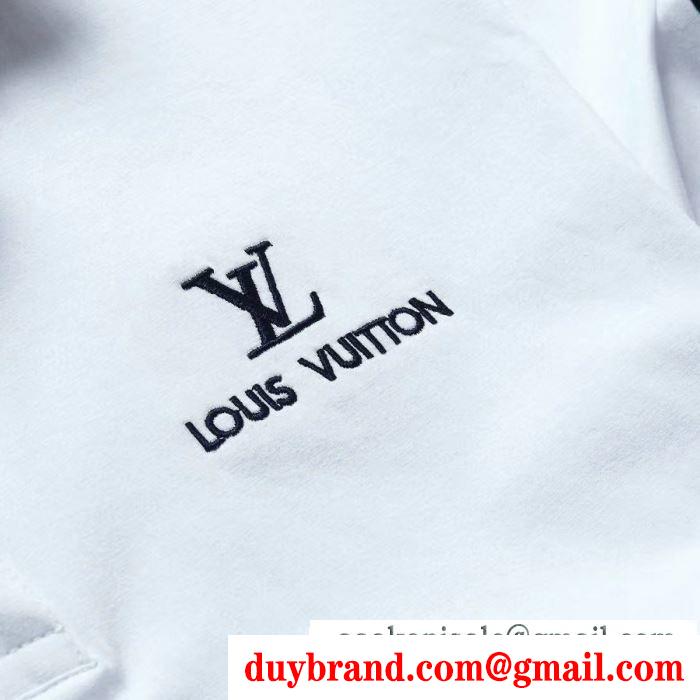 多色可選 機能性重視になる ルイ ヴィトン 大人気柄 LOUIS VUITTON 街のおしゃれさんに大歓迎 半袖Tシャツ