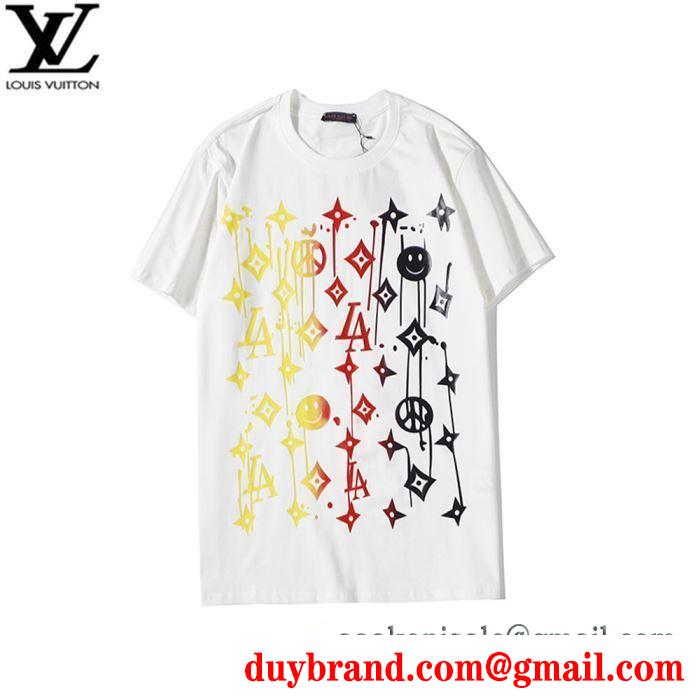 2色可選 ルイ ヴィトン 通勤向けのコーデにも LOUIS VUITTON 半袖Tシャツ 心踊るおしゃれスタイル