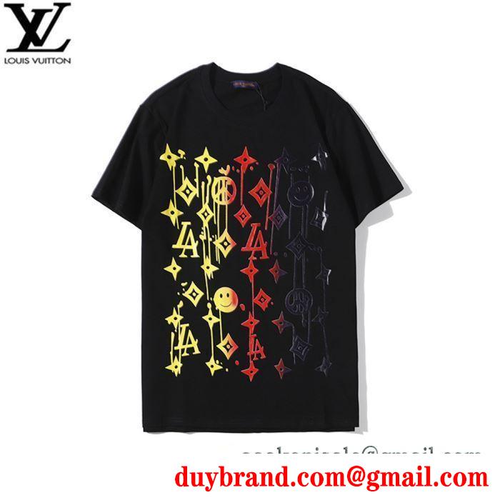 2色可選 ルイ ヴィトン 通勤向けのコーデにも LOUIS VUITTON 半袖Tシャツ 心踊るおしゃれスタイル