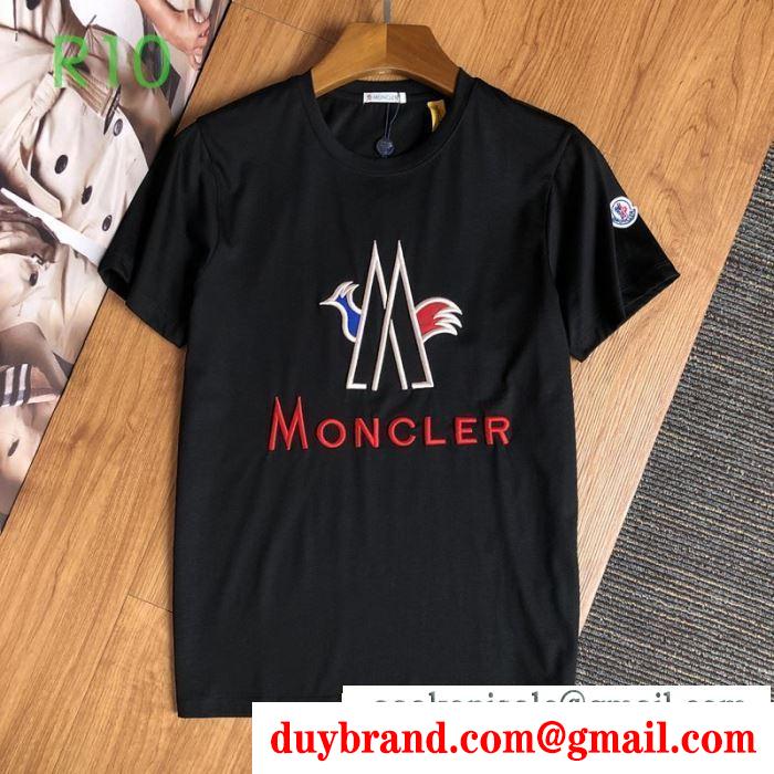 センスアップできるコーデ 2色可選 モンクレール MONCLERセンスよく取り入れられる 半袖Tシャツ春夏コーデを先取り