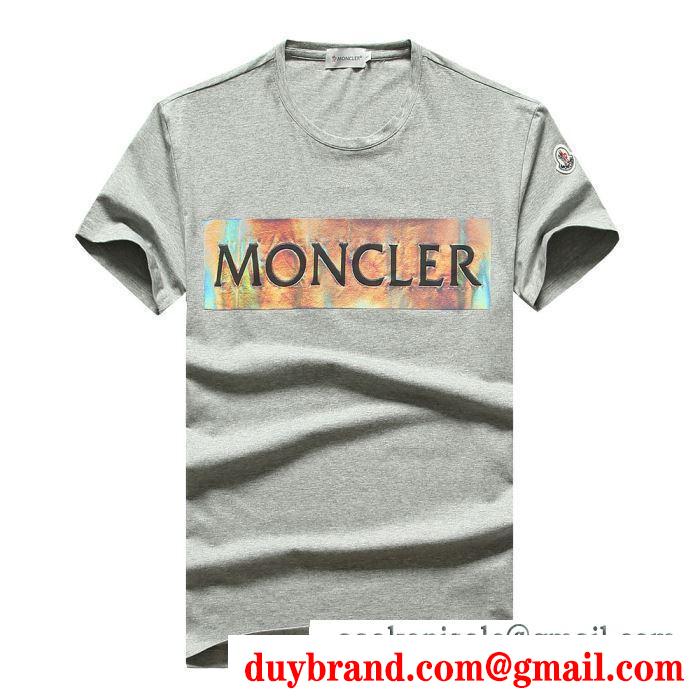 機能も見た目も素敵  多色可選 半袖Tシャツ 街のおしゃれさんに大歓迎 モンクレール MONCLER 今の季節にぴったり
