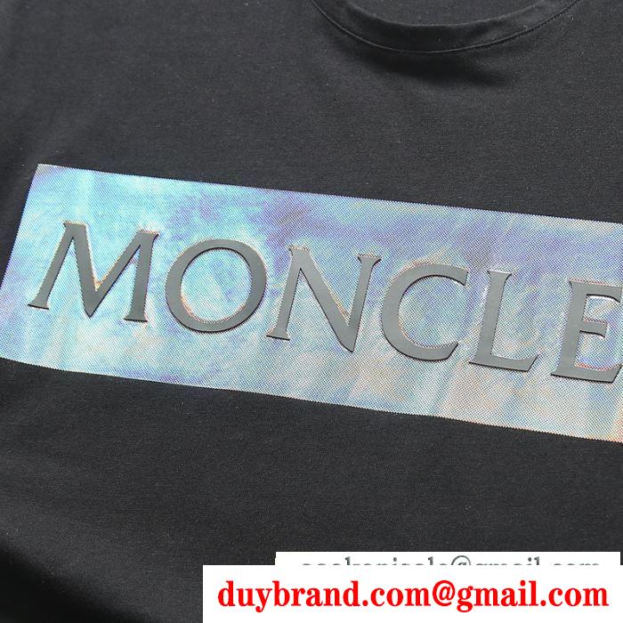 機能も見た目も素敵  多色可選 半袖Tシャツ 街のおしゃれさんに大歓迎 モンクレール MONCLER 今の季節にぴったり