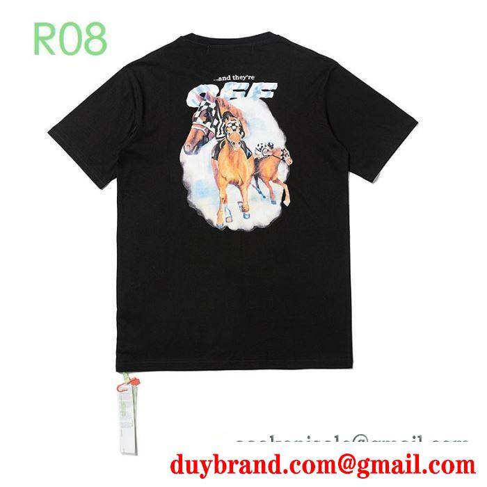 こなれた雰囲気が特徴  2色可選 半袖Tシャツ 春夏にも楽しむすアイルにOff-White オフホワイト この春夏に出番の多い