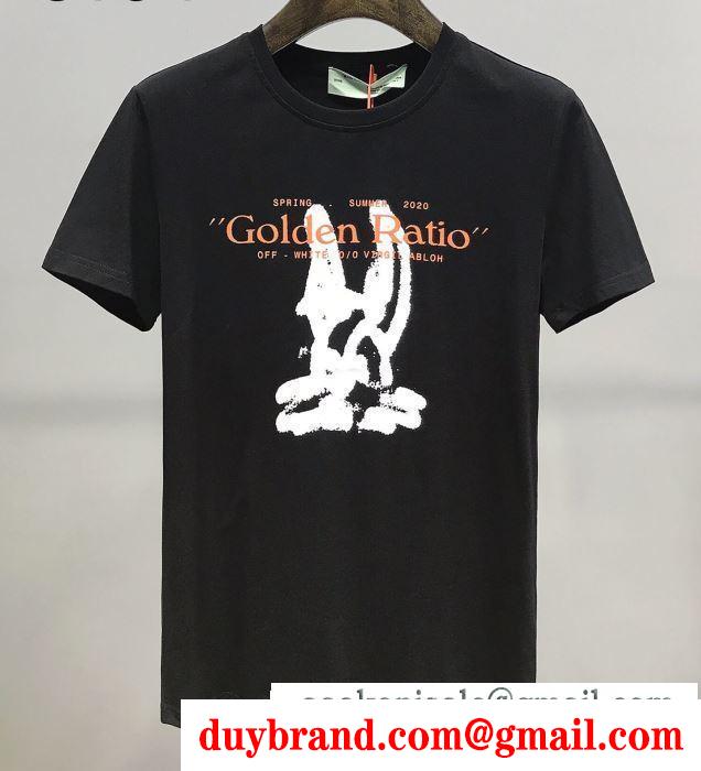 2色可選 春夏トレンドの取り入れる 半袖Tシャツ ココチイイ春夏柄が魅力 Off-White オフホワイト