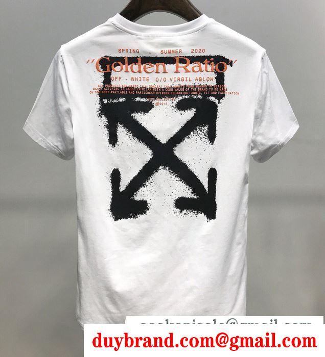 2色可選 春夏トレンドの取り入れる 半袖Tシャツ ココチイイ春夏柄が魅力 Off-White オフホワイト