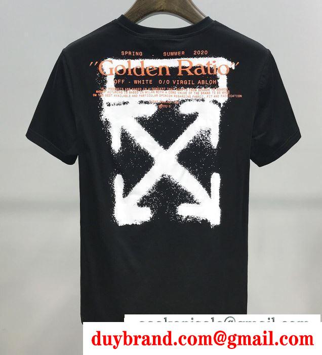2色可選 春夏トレンドの取り入れる 半袖Tシャツ ココチイイ春夏柄が魅力 Off-White オフホワイト