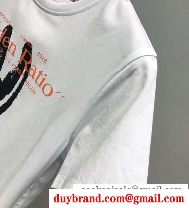 2色可選 春夏トレンドの取り入れる 半袖Tシャツ ココチイイ春夏柄が魅力 Off-White オフホワイト