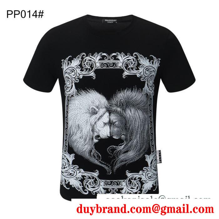 多色可選 フィリッププレイン大人コーデで活用 PHILIPP PLEIN 大胆なトレンド感を楽しむ 半袖Tシャツ