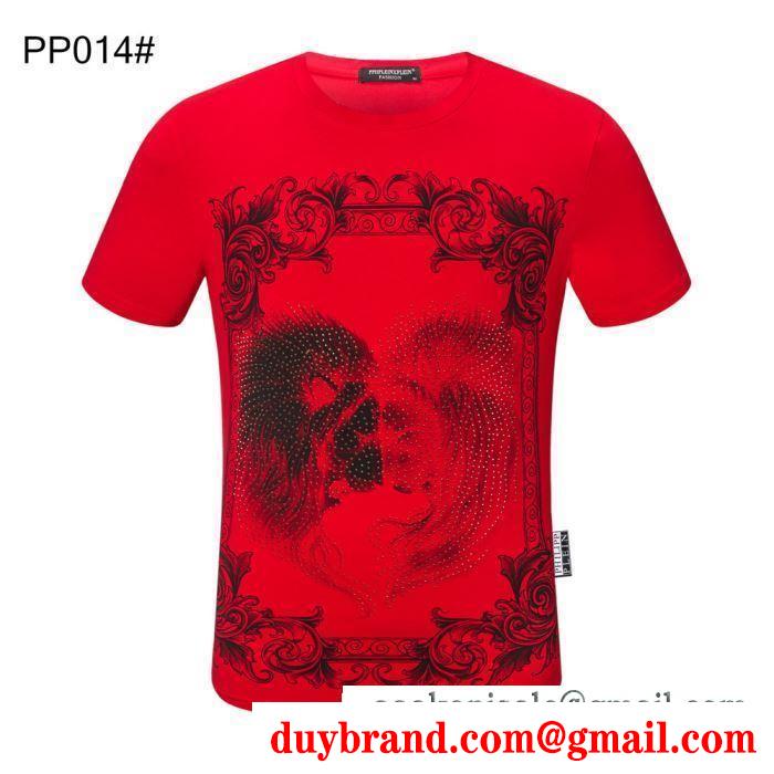 多色可選 フィリッププレイン大人コーデで活用 PHILIPP PLEIN 大胆なトレンド感を楽しむ 半袖Tシャツ