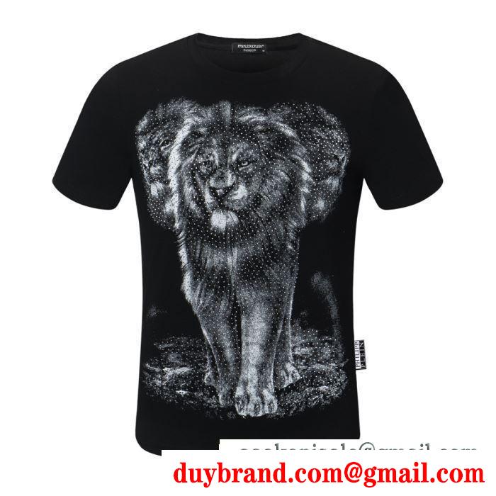 多色可選 春夏の上品コーデ  フィリッププレイン PHILIPP PLEIN 華やかさを一瞬で引き上げ 半袖Tシャツ