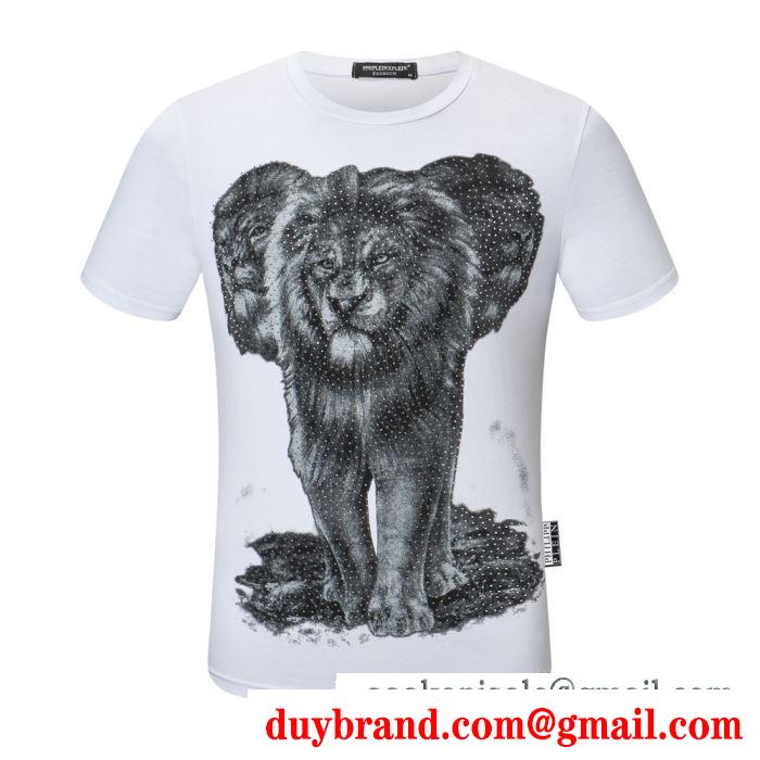 多色可選 春夏の上品コーデ  フィリッププレイン PHILIPP PLEIN 華やかさを一瞬で引き上げ 半袖Tシャツ