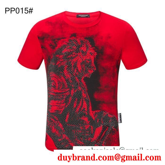軽やかにコーデを楽しむ  多色可選 フィリッププレイン PHILIPP PLEIN 人の心をくすぐる柄が素敵 半袖Tシャツ