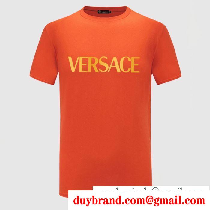 多色可選 心踊るおしゃれスタイル ヴェルサーチ通勤向けのコーデにも   VERSACE半袖Tシャツ 一年中着回しの効く