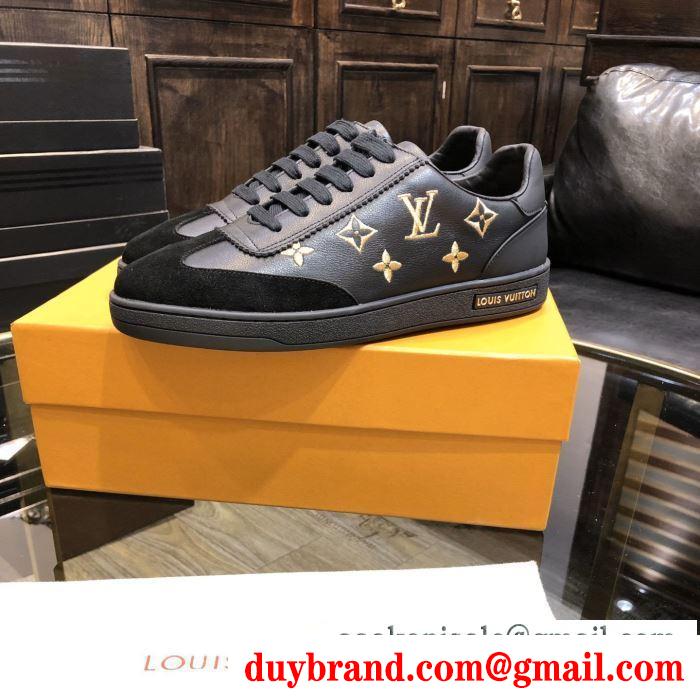 ルイ ヴィトン 1枚でグッと華やかに 2色可選  LOUIS VUITTON オシャレな軽やかさで魅力スニーカー