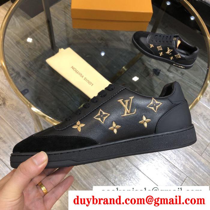 ルイ ヴィトン 1枚でグッと華やかに 2色可選  LOUIS VUITTON オシャレな軽やかさで魅力スニーカー