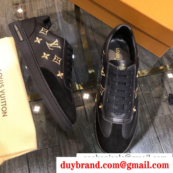 ルイ ヴィトン 1枚でグッと華やかに 2色可選  LOUIS VUITTON オシャレな軽やかさで魅力スニーカー
