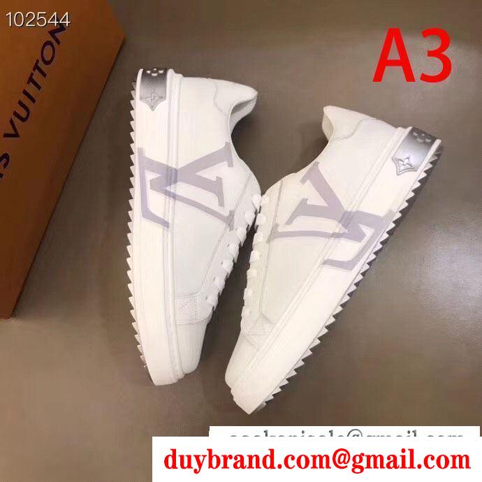 コーデを上品にマッチ   ルイ ヴィトン LOUIS 4色可選 VUITTON ナチュラルコーデのコツ スニーカー