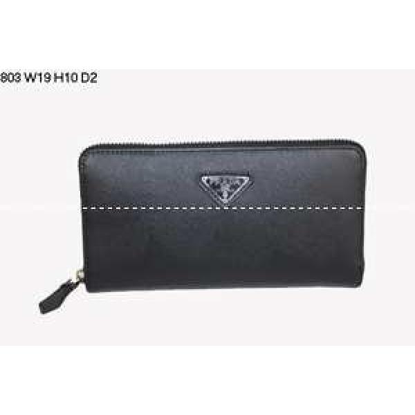 Bảng xếp hạng cao nhất Prada Prada Bi -Fold Coin Purse Long Wallet_ Prada Men Wallet _ Wallet Men _ Thương hiệu giảm giá thư hàng đặc biệt