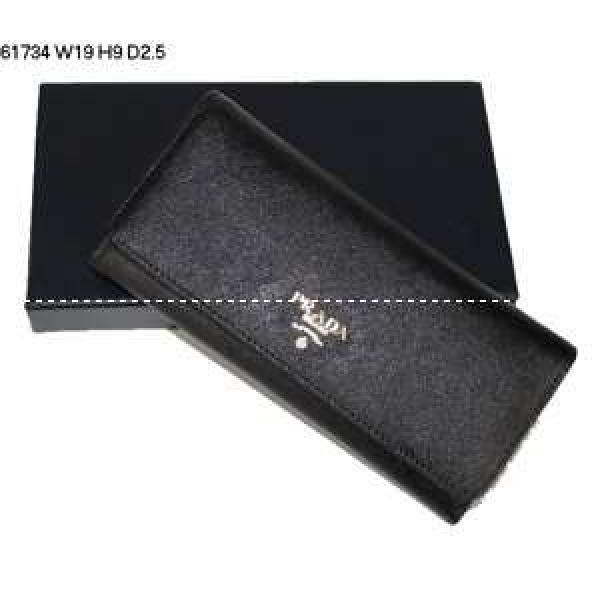 Bảng xếp hạng cao nhất Prada Prada Bi -Fold Coin Purse Long Wallet_ Prada Men Wallet _ Wallet Men _ Thương hiệu giảm giá thư hàng đặc biệt