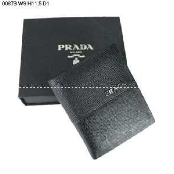 Bảng xếp hạng cao nhất Prada Prada Bi -Fold Coin Purse Long Wallet_ Prada Men Wallet _ Wallet Men _ Thương hiệu giảm giá thư hàng đặc biệt