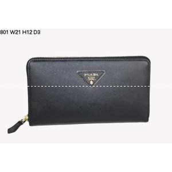 Bảng xếp hạng cao nhất Prada Prada Bi -Fold Coin Purse Long Wallet_ Prada Men Wallet _ Wallet Men _ Thương hiệu giảm giá thư hàng đặc biệt