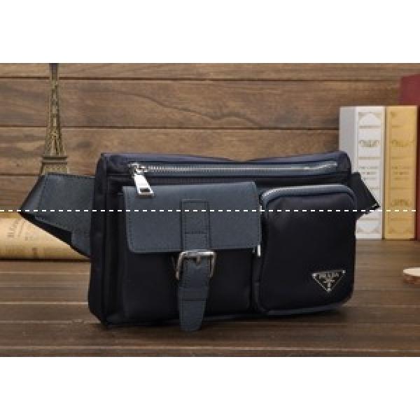 Prada Prada Túi nam Túi eo Túi 80113BL_ PRADA MEN TAGS_ Túi Men_ Thương hiệu cửa hàng đặt hàng thư giá rẻ