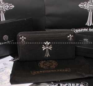 Ví chrome in crome inrome trái tim KL-Q8431 ví da đen _chrom trái tim clom hearts _ thương hiệu giá rẻ 