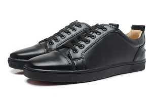 Giày thể thao chuyến bay đơn giản Louis Junior Black Louis Junior Flat_Bristian Louboutin_ Thương hiệu giá rẻ 