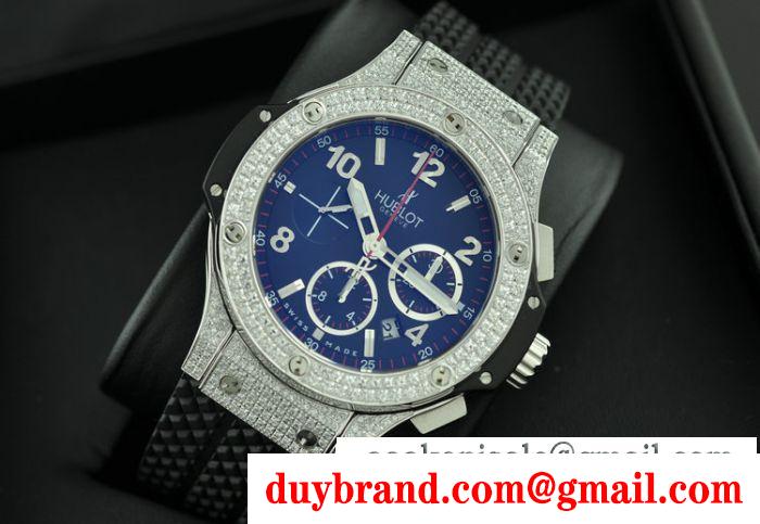 スイスムーブメンノ7750 hublot ウブロ メンズ腕時計 自動巻き 6針クロノグラフ 日付表示 42mm ダイヤベゼル ラバー