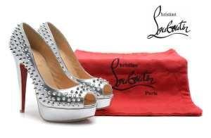 Thuế tín dụng Christian Lubutan Degraspike 100 Spike Canvas Pumps_christian Louboutin Christian Lubutan_ Thương hiệu giá rẻ (lớn nhất )