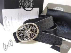 Một món hời Chrome Hearts Chrome Hearts 15 Cổ điển ngôi sao hình bầu dục Cross Buckle Belt Belt Black Silver Male Black Belt_chrom Hearts Clom Hearts_ Thương hiệu giá rẻ 