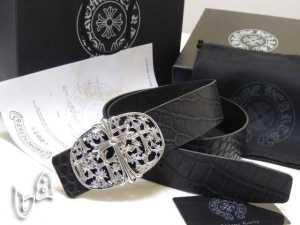 Chất nổ mua trái tim Chrome cổ điển Chrome Hearts Nghĩa trang Cross Silver 925 Buckle Leather Leather Men's Belt Silver Silver*Black Men_chrom Hearts Chrom Hearts_ Thương hiệu giá rẻ (lớp lớn nhất )