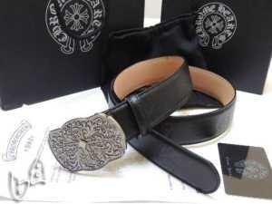 Chrome Hearts Vòng đeo tay bằng da hình bầu dục nhỏ đáng ngạc nhiên là giá cực kỳ phổ biến phổ biến của Chrome Hearts Male Belt Black _Chrom Hearts Chrome Heart